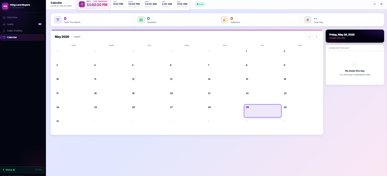 Grace AI Calendar View