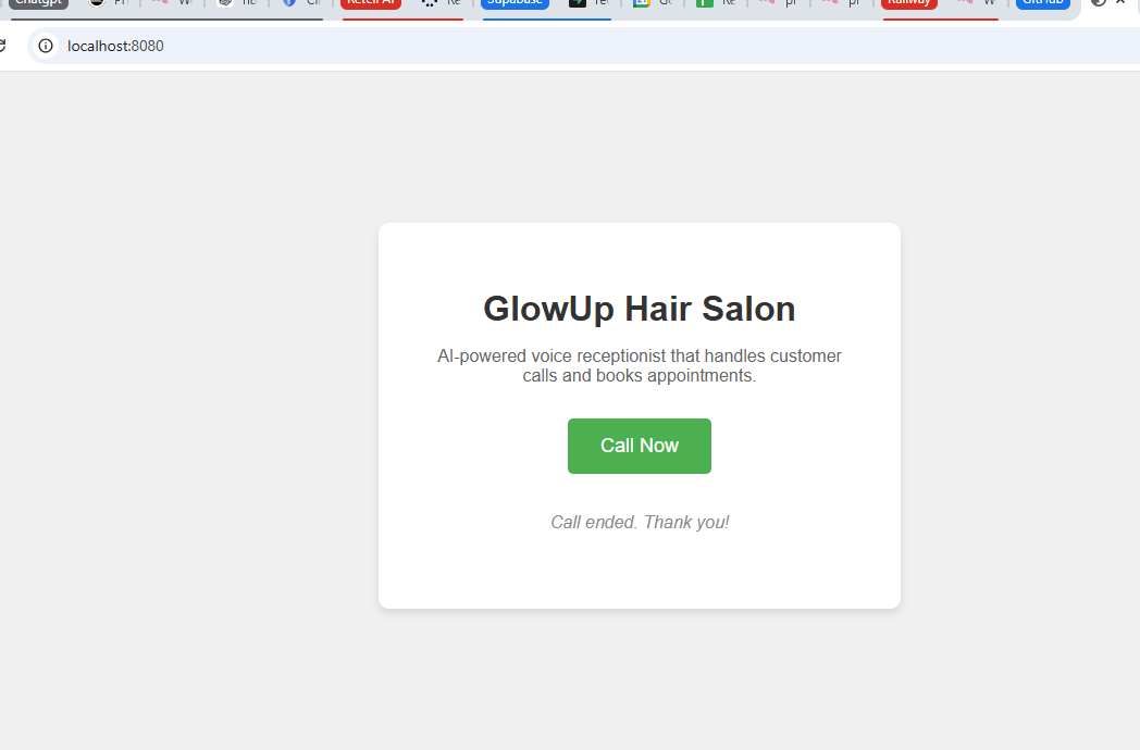 GlowUp Hair Salon Call Now